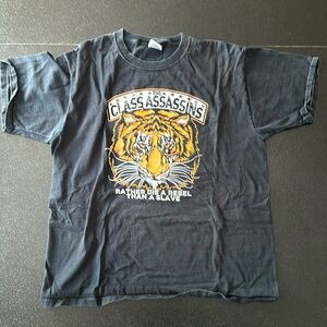 Canadian Punk Class Assassins “Rather Die A Rebel Than A Slave” t-shirt.